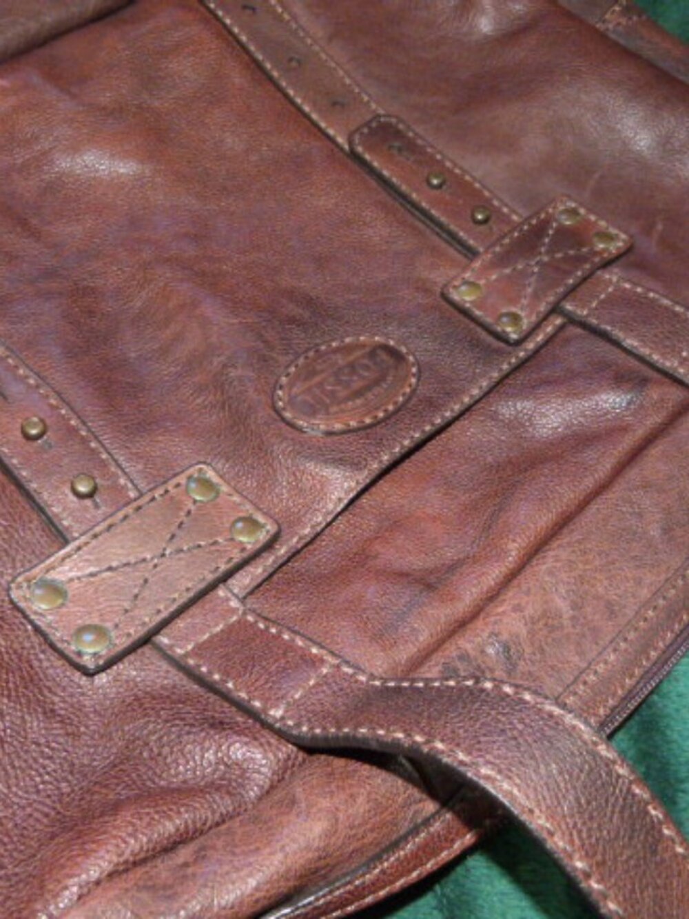 FOSSIL LEATHER SATCHEL BRIEFCASE - Picture 12 of 13